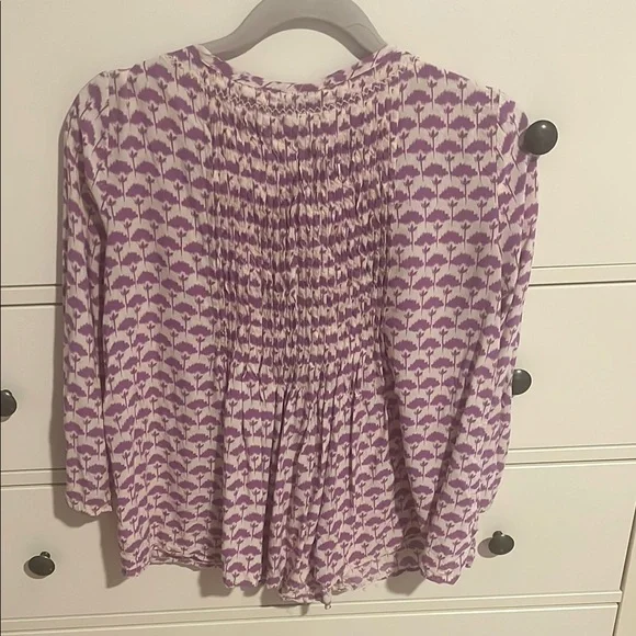 Purple Patterned Women's Top - Picture 2 of 3